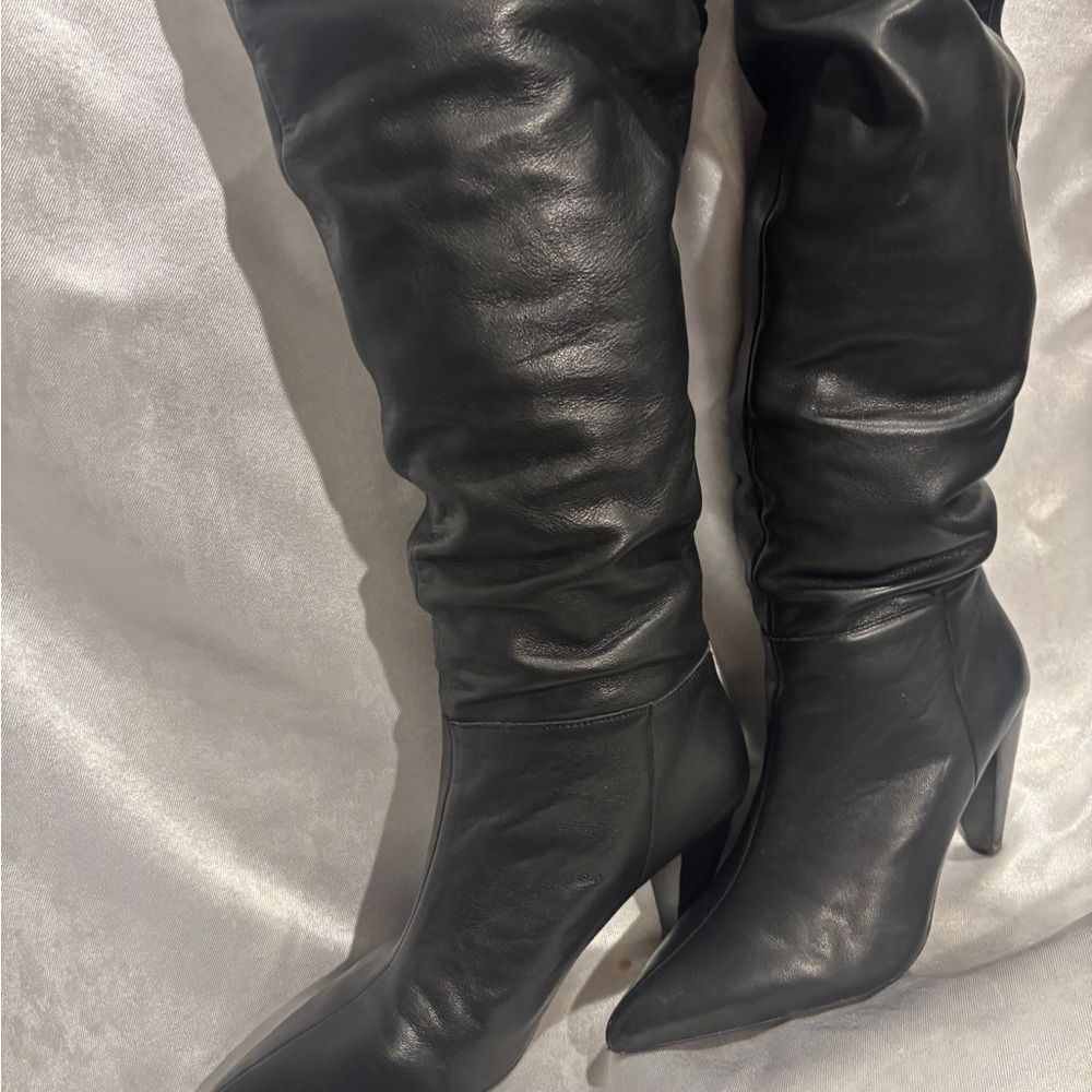Kensie Black Over the Knee Boots